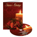 Red Candle Glow Holiday Card with Matching CD